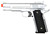 UK Arms G20 Metal Spring Airsoft Pistol, Silver