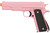 UK Arms 1911 Metal Spring Powered Airsoft Pistol, Pink
