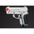 CYMA ZM01S Compact Metal Spring Airsoft Pistol, Silver