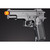 UK Arms Full Size Spring Airsoft Pistol w/ Silencer, Black