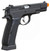 KJW Metal KP09 CZ75 CO2 Gas Blowback Airsoft Pistol, Black