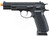 KJW Metal KP09 CZ75 CO2 Gas Blowback Airsoft Pistol, Black
