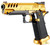 Custom Golden Rival Tokyo Marui Hi-Capa 5.1 Gold Match Gas Blowback Airsoft Pistol, Gold/Black
