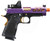 Lancer Tactical Stryk Hi-Capa 4.3 Gas Blowback Airsoft Pistol w/ Red Dot Sight, Black, Purple, & Gold