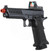 Lancer Tactical Knightshade Hi-Capa Gas Blowback Airsoft Pistol w/ Reflex Red Dot Sight, Black/Red