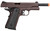 Double Bell M1911 Metal Gas Blowback Airsoft Pistol, Crimson Brown