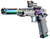 Custom Niji 5.1 Hi-Capa Gas Blowback Airsoft Pistol, Gray/Black
