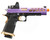Lancer Tactical Stryk Hi-Capa 5.1 Gas Blowback Airsoft Pistol w/ Reflex Red Dot Sight, Purple/Gold