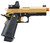 Raven 4.3 Hi-Capa GBB Airsoft Pistol w/ Micro Red Dot, Black/Gold
