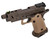 Vorsk CS Compact Vengeance 3.8 Hi-Capa GBB Airsoft Pistol, Bronze/Tan