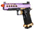 Lancer Tactical Stryk Hi-Capa 5.1 Gas Blowback Airsoft Pistol w/ Red Dot Sight, Purple/Gold