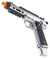 WE-Tech Galaxy 1911 Gas Blowback Airsoft Pistol, Silver Slide w/ Silver Lower