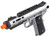 WE-Tech Galaxy 1911 Gas Blowback Airsoft Pistol, Silver Slide w/ Silver Lower