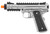 WE-Tech Galaxy 1911 Gas Blowback Airsoft Pistol, Silver Slide w/ Silver Lower
