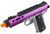 WE-Tech Galaxy 1911 Gas Blowback Airsoft Pistol, Purple Slide w/ Silver Lower