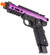 WE-Tech Galaxy 1911 Gas Blowback Airsoft Pistol, Purple Slide w/ Black Lower