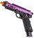 WE-Tech Galaxy 1911 Gas Blowback Airsoft Pistol, Purple Slide w/ Black Lower