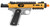 WE-Tech Galaxy 1911 Gas Blowback Airsoft Pistol, Gold Slide w/ Silver Lower