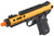 WE-Tech Galaxy 1911 Gas Blowback Airsoft Pistol, Gold Slide w/ Black Lower