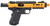 WE-Tech Galaxy 1911 Gas Blowback Airsoft Pistol, Gold Slide w/ Black Lower