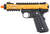 WE-Tech Galaxy 1911 Gas Blowback Airsoft Pistol, Gold Slide w/ Black Lower