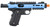 WE-Tech Galaxy 1911 Gas Blowback Airsoft Pistol, Blue Slide w/ Black Lower
