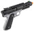 WE-Tech Galaxy 1911 Gas Blowback Airsoft Pistol, Black Slide w/ Silver Lower