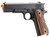 Double Bell M1911 Green Gas Blowback Airsoft Pistol w/ Wood Grip, Black