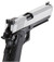Double Bell Green Gas Hi-Capa 5.1 Gas Blowback Airsoft Pistol, Black w/ Silver Slide