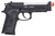 ASG M9A1 Heavyweight Gas Blowback Airsoft Pistol, Black w/ Silver Barrel