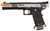 WE-Tech Hi-Capa 6" IREX Competition Full Auto Gas Blowback Airsoft Pistol, Black/Silver/Gold Barrel