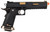 WE-Tech Hi-Capa 6" IREX Full Auto Competition Airsoft Pistol, Black/Gold Barrel w/ Markings