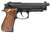 G&G GPM92 GP2 GBB Airsoft Pistol w/ Walnut Wood Grip, Black