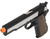 Army Armament Full Metal R31 1911 Gas Blowback Airsoft Pistol w/ Imitation Wood Grips, Black/Silver
