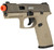 ICS XFG Gas Blowback Airsoft Pistol, Tan