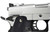 WE Hi-Capa DRAGON 5.1K M1911 XL Gas Blowback Airsoft Pistol, Silver