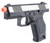 Kizuna Works KW-15K Gas Blowback Airsoft Pistol, Chrome/Black