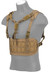 Lancer Tactical 600 Denier Nylon Laser Cut Chest Rig w/ Integrated Sling, Tan