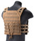 Lancer Tactical Lightweight Molle Tactical Vest w/ Retention Cords, Tan