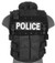 UK Arms SWAT/Police Law Enforcement Replica Tactical Vest w/ Patches, Black