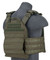 Lancer Tactical 1000D Nylon Buckle Up Assault Plate Carrier, OD Green