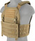 Lancer Tactical Buckle Up Version Airsoft Plate Carrier, Tan