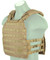 Lancer Tactical 600D Nylon Tactical Vest w/ Shoulder Straps, Coyote Brown