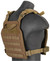 Lancer Tactical Nylon QR Lightweight Tactical Vest, Khaki