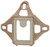 Lancer Tactical 4-Hole Helmet Shroud, Tan