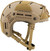 Lancer Tactical MT Helmet w/ Side Rails and Shroud, Tan