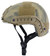 Lancer Tactical Airsoft Ballistic Type Helmet Basic Version w/ Visor, Medium, ATACS