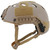 Lancer Tactical Airsoft PJ Type Helmet w/ NVG Mount, L/XL, Tan