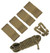 AMA Airsoft Tactical Helmet DIY Deck Kit, Dark Earth