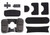 Lancer Tactical Airsoft Maritime Tactical Helmet ABS, L/XL, Black